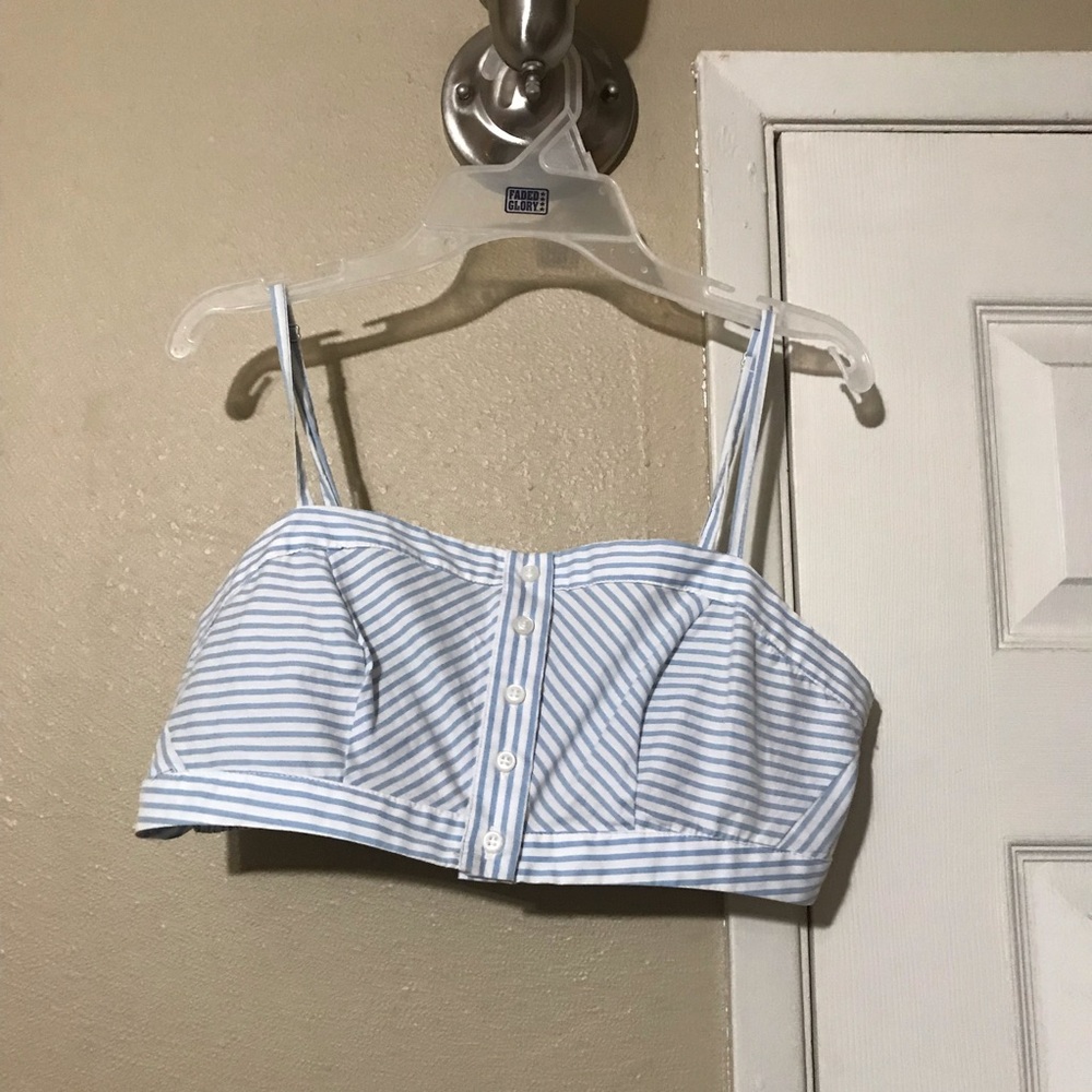 Urban Outfitters striped crop top